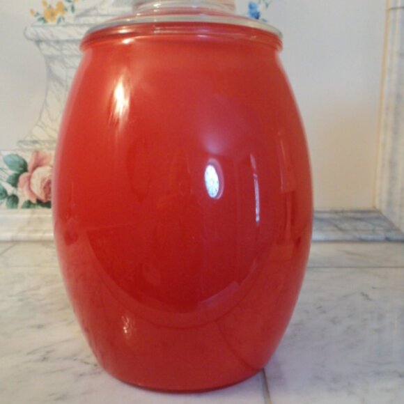 Bartlett collins cookie jar vintage~red~ 10" tall - Picture 3 of 10